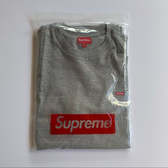 Supreme Small Box Tee Grey - Picture 5 of 8